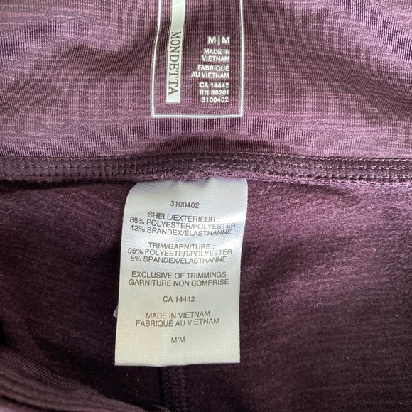 MONDETTA V Skinny Yoga Leggings High Waste Medium - Picture 5 of 5